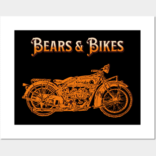 I Love Bears and Bikes Posters and Art